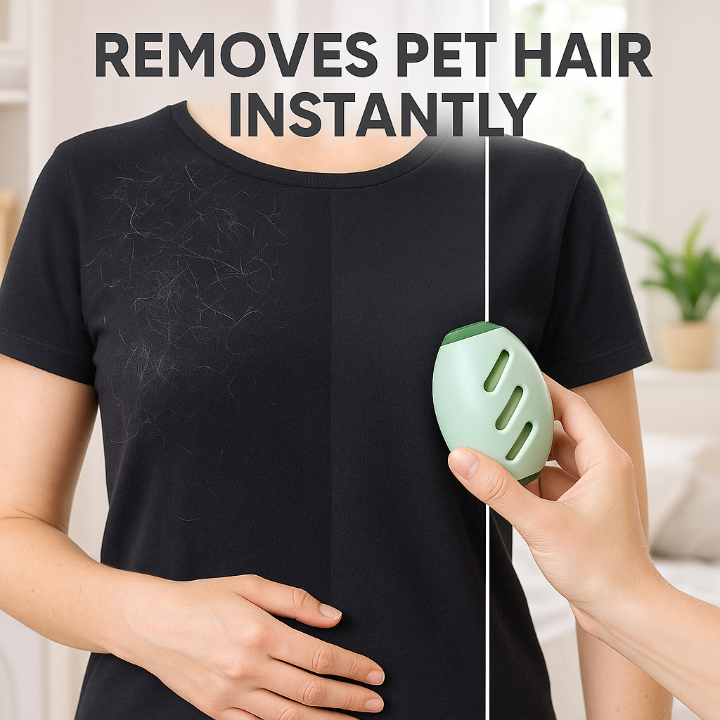 Compact Pet Hair Remover Roll, Travel-Friendly Lint Roller, Mint Green